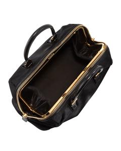 Sort taske af kalveskind