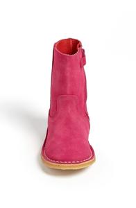 Pink suede boots for girls